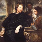 Anthony Van Dyck Portrait of GeorgeGage with Two Attendants oil painting artist